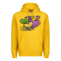 Lemon mardi gras heart Premium Hoodie - CowGirlArtShop