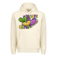 Sandshell mardi gras heart Premium Hoodie - CowGirlArtShop