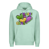 Seafoam mardi gras heart Premium Hoodie - CowGirlArtShop