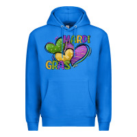 True Royal mardi gras heart Premium Hoodie - CowGirlArtShop