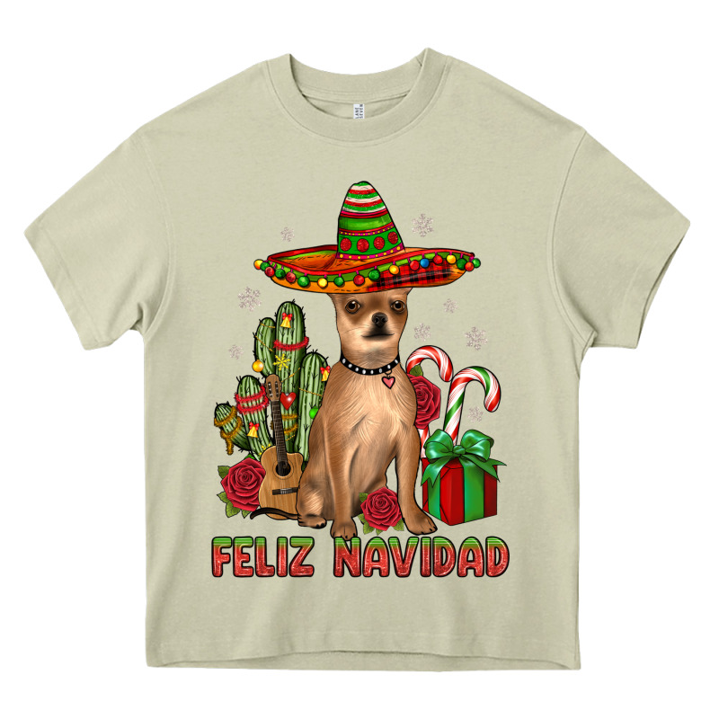 Chihuahua Feliz Navidad Heavy Core Tee by JahusDesignShop | Teevron