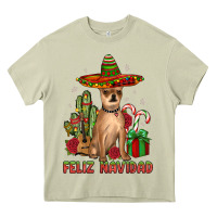 Mossy Chihuahua feliz navidad Heavy Core Tee - JahusDesignShop