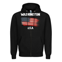 Black Washington Zipper Hoodie - Bettercallsaul