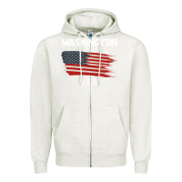 Oatmeal Heather Washington Zipper Hoodie - Bettercallsaul