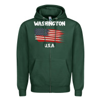 Sports Green Washington Zipper Hoodie - Bettercallsaul