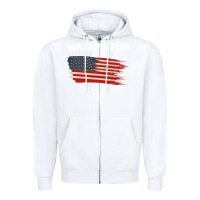 White Washington Zipper Hoodie - Bettercallsaul