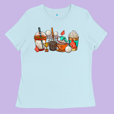 Volleyball Coffee Cups Ladies Tee Designed By Adodesignshop