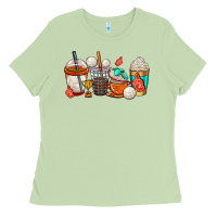 Matcha volleyball coffee cups Ladies Tee - AdoDesignShop
