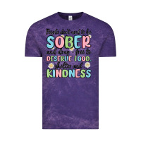 Cloud Purple people dont need to be sober and drugfree to deserve food Vintage Tee - MaliasSmallBusiness