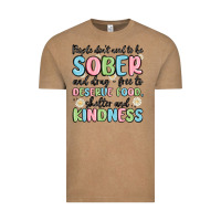 Vintage Coffee people dont need to be sober and drugfree to deserve food Vintage Tee - MaliasSmallBusiness