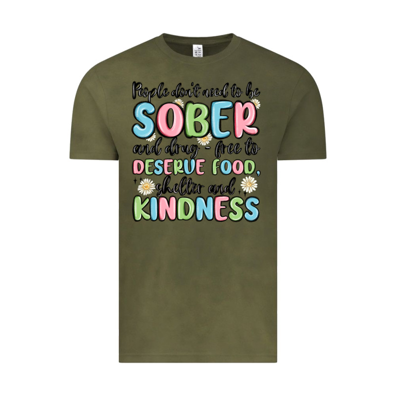 People Dont Need To Be Sober And Drugfree To Deserve Food Vintage Tee by MaliasSmallBusiness | Teevron