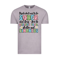 Vintage Zinc people dont need to be sober and drugfree to deserve food Vintage Tee - MaliasSmallBusiness