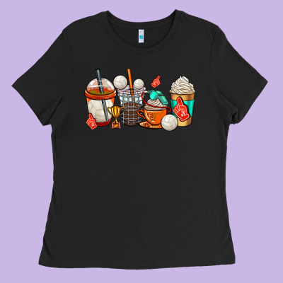 Volleyball Coffee Cups Ladies Tee Designed By Adodesignshop