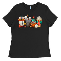 Black volleyball coffee cups Ladies Tee - AdoDesignShop
