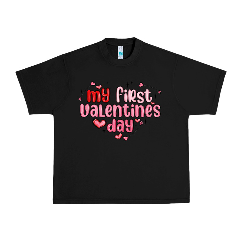 My First Valentines Day Urban Heavy Tee by MaliasSmallBusiness | Teevron