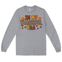 Heather Grey In My Thankful Era Long Sleeve Tee - MaliasSmallBusiness
