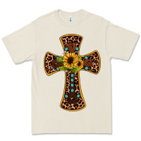 Bone leopard gemstone sunflower cross Premium Tee - JahusDesignShop