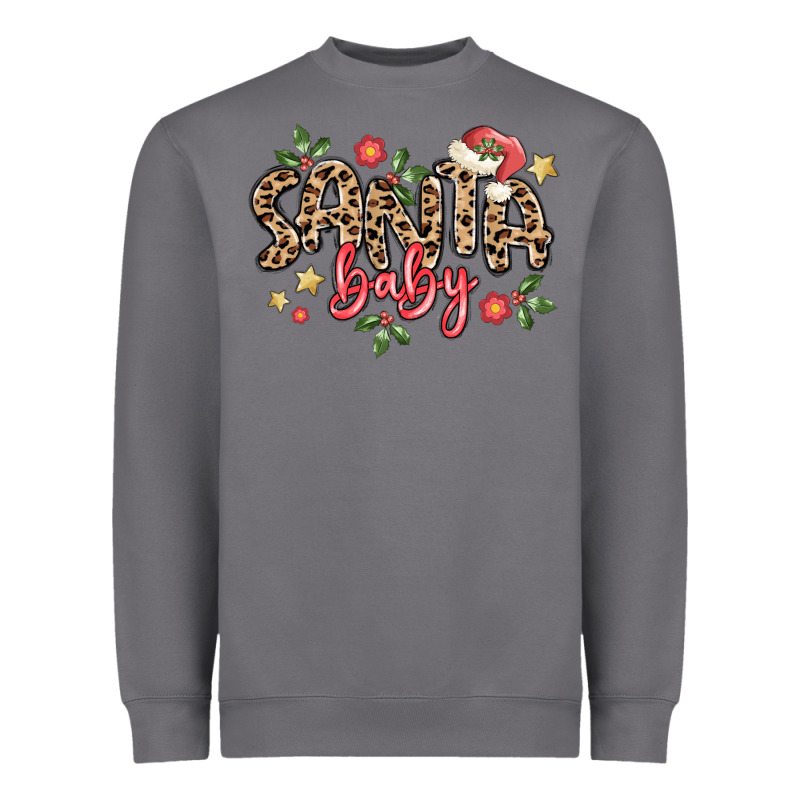 Santa Baby Heavyweight Sweatshirt by MaliasSmallBusiness | Teevron