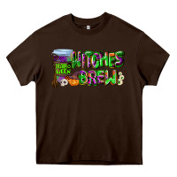 Chocolate Brown witches brew Heavy Core Tee - AdoDesignShop