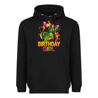 Black 3rd birthday girl t rex pink Heavyweight Hoodie - CowGirlArtShop
