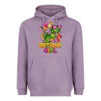 Lavender 3rd birthday girl t rex pink Heavyweight Hoodie - CowGirlArtShop