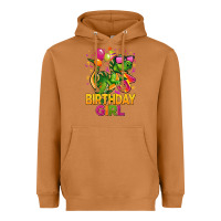 Meerkat 3rd birthday girl t rex pink Heavyweight Hoodie - CowGirlArtShop