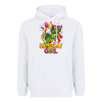 White 3rd birthday girl t rex pink Heavyweight Hoodie - CowGirlArtShop