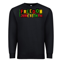 Black freedom juneteenth Premium Sweatshirt - CowGirlArtShop