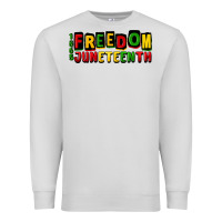 Dove Grey freedom juneteenth Premium Sweatshirt - CowGirlArtShop