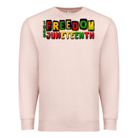 Pale Pink freedom juneteenth Premium Sweatshirt - CowGirlArtShop