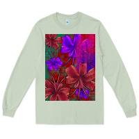 Matcha floral pattern Long Sleeve Tee - JahusDesignShop