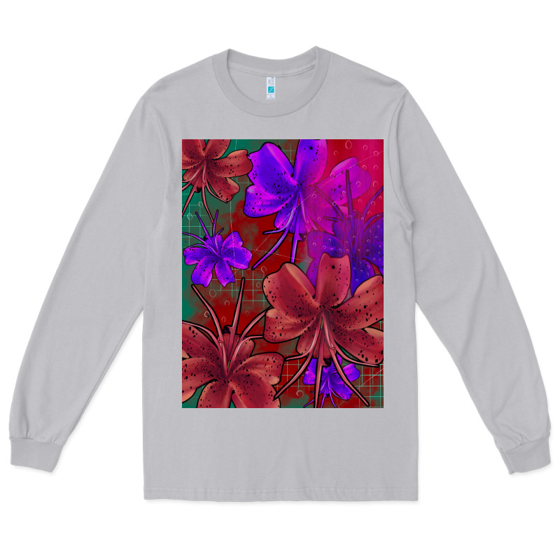 Floral Pattern Long Sleeve Tee by JahusDesignShop | Teevron