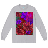 Moon Dust floral pattern Long Sleeve Tee - JahusDesignShop