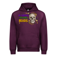 Mauve Wine on tuesdays we wear beads skull Urban Hoodie - FaDigitalArtStudio