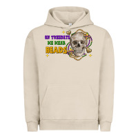 Pigment French Oak on tuesdays we wear beads skull Urban Hoodie - FaDigitalArtStudio