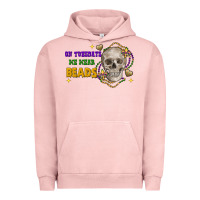 Pigment Salmon on tuesdays we wear beads skull Urban Hoodie - FaDigitalArtStudio