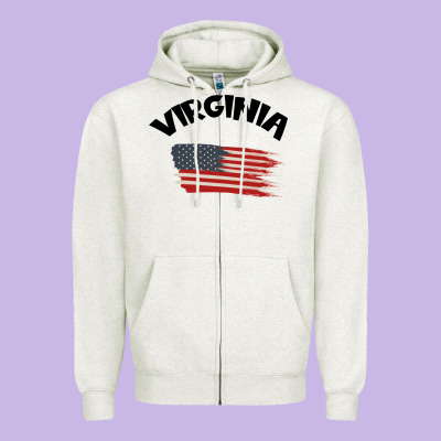 Virginia Zipper Hoodie Designed By Bettercallsaul