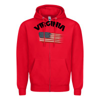 Red VIRGINIA Zipper Hoodie - Bettercallsaul