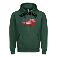 Sports Green VIRGINIA Zipper Hoodie - Bettercallsaul