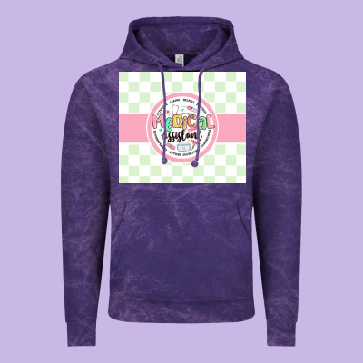 Medical Assistant Nurse Vintage Hoodie Designed By Maliassmallbusiness