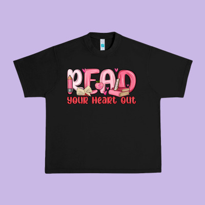 Read Your Heart Out Urban Heavy Tee Designed By Maliassmallbusiness