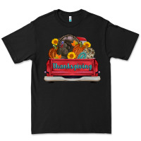 Black thanksgiving truck turkey pumpkin Premium Tee - AdoDesignShop