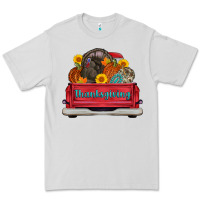 Dove Grey thanksgiving truck turkey pumpkin Premium Tee - AdoDesignShop