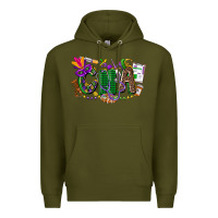 Army Green cna mardi gras Premium Hoodie - CowGirlArtShop
