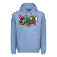 Colony Blue cna mardi gras Premium Hoodie - CowGirlArtShop