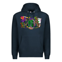 Navy cna mardi gras Premium Hoodie - CowGirlArtShop