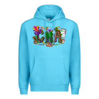 Ocean Blue cna mardi gras Premium Hoodie - CowGirlArtShop