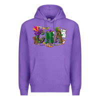Purple cna mardi gras Premium Hoodie - CowGirlArtShop