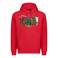 Red cna mardi gras Premium Hoodie - CowGirlArtShop