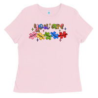 Bubblegum Pink you are loved autism Ladies Tee - JahusDesignShop